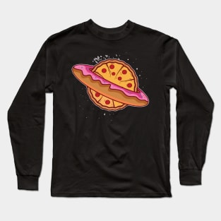 pizza and donuts fast food Long Sleeve T-Shirt
